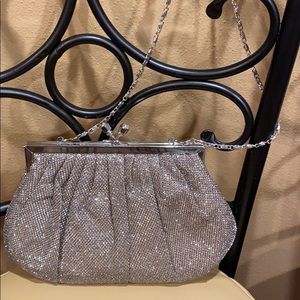 Evening mini purse shiny & goldish